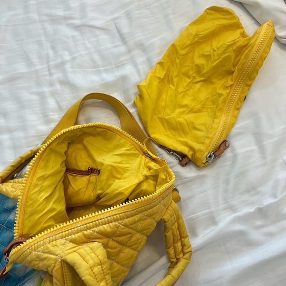 Blue and yellow MZ Wallace designer bag - Picture 2 of 7